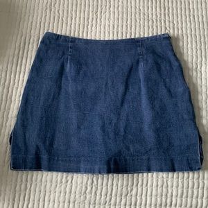 Denim mini skirt